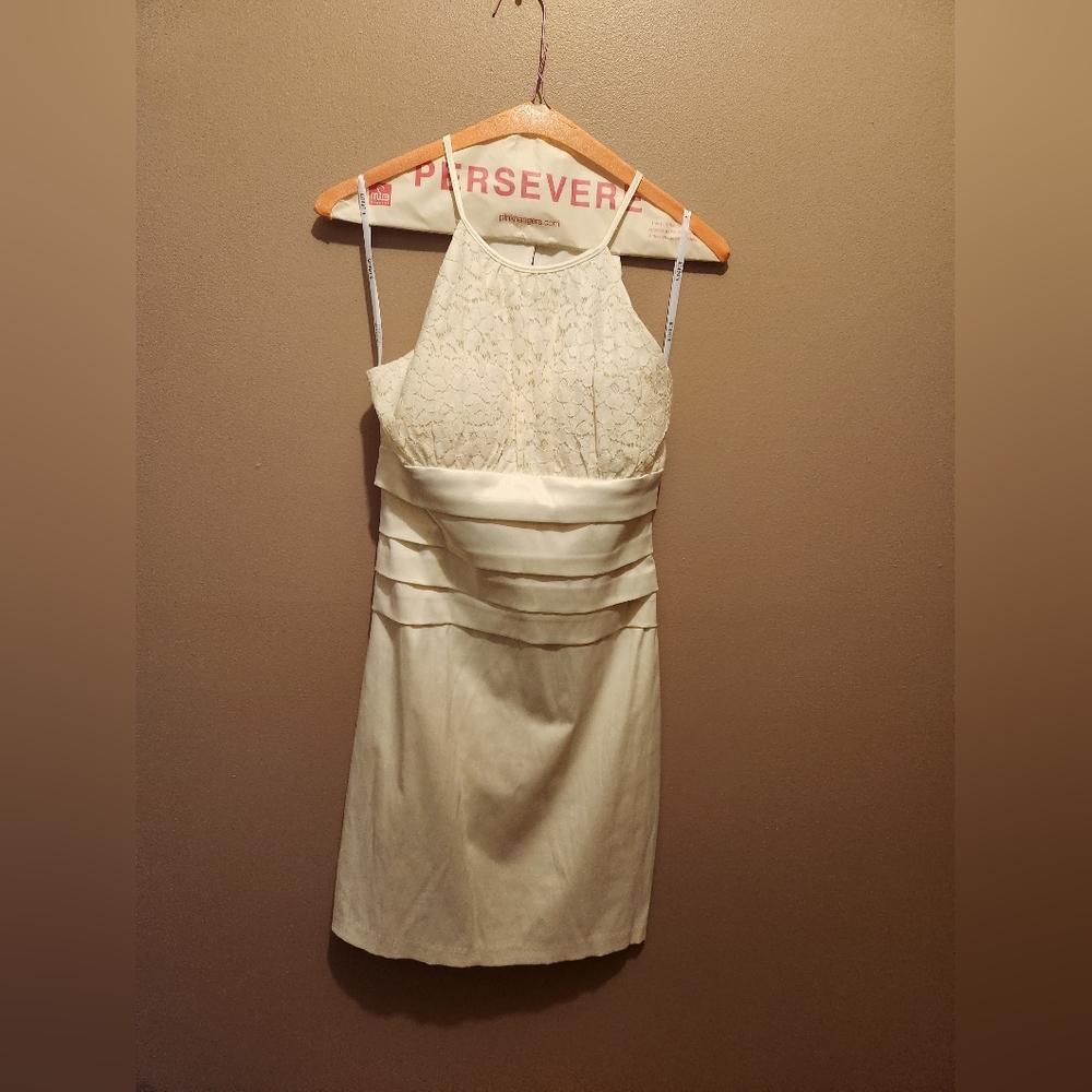 White Lace Dress-Size 7/8